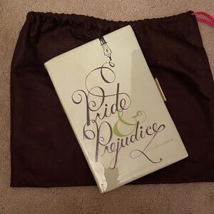 NWT Kate Spade Pink Pride & Prejudice Book Clutch